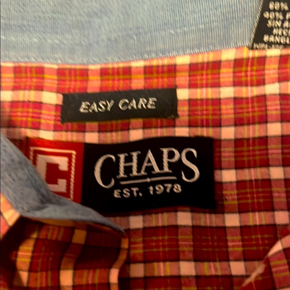 Chaps Multicolor Plaid Shirt